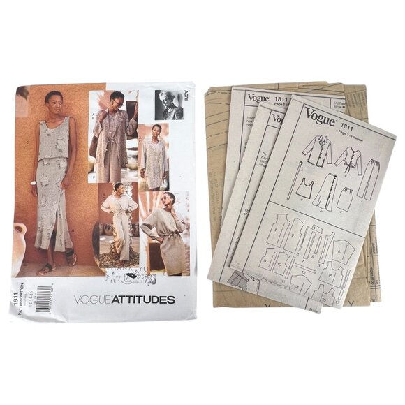 Vogue Other - Vogue Attitude Sewing Pattern 1811 ADRI Designer Jacket Skirt Pants Petite 12-16